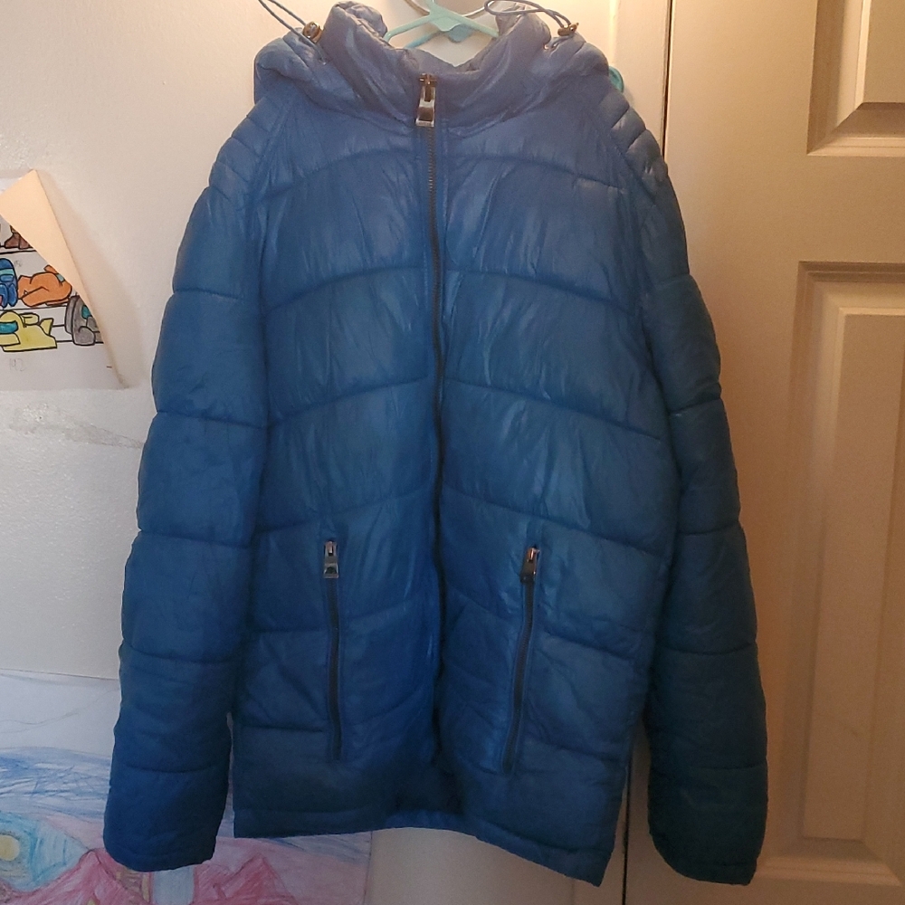 Guess Blue Quilted Jacket